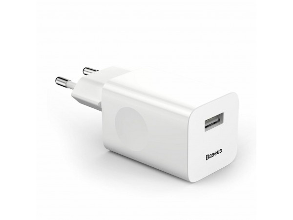Baseus polnilec 24W USB TipA QC bel CCALL-BX02