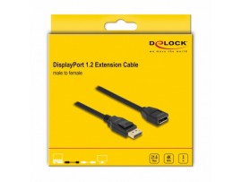 Delock podaljšek DisplayPort 3m 4K 60Hz črn 80003