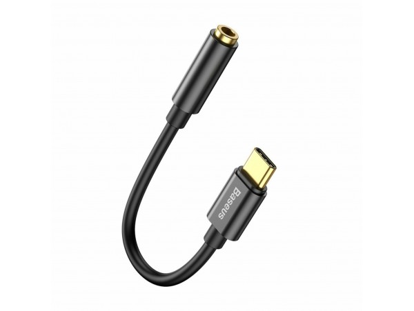 Baseus adapter AVDIO USB TipC-Jack 3,5Ž stereo 9cm črn CATL54-0G