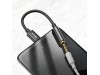Baseus adapter AVDIO USB TipC-Jack 3,5Ž stereo 9cm črn CATL54-0G