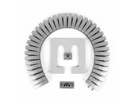 Bachmann organizator kablov Flex II SET srebrn 930.023