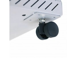 Triton kabinet 12U 620 600x900 siv sestavljen s kolesi