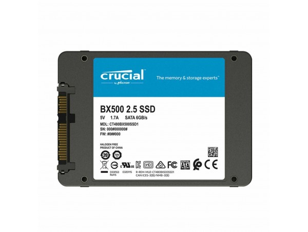 CRUCIAL SSD disk 500GB BX500 SATA 3 TLC 3D CT500BX500SSD1
