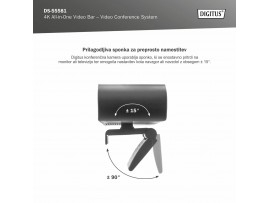 Digitus konferenčna kamera 4K All-In-One Video Bar DS-55581
