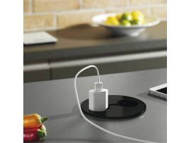 Bachmann TWIST vgradna vtičnica mat črna za kuh.pult 2x220V 931.150