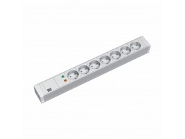 Bachmann razdelilec rack 7x250V PVC siv prenapetostna zaščita 2m 333.604