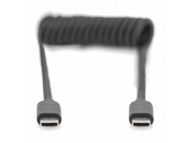 Digitus kabel USB C-C 1m 60W 3A spiralni AK-300431-006-S
