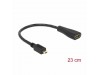Delock adapter HDMI-D mikro M - HDMI Ž 23cm  65391