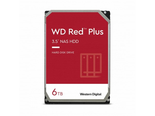 WD RED PLUS CMR 6TB trdi disk 9cm 5400 256MB SATA WD60EFPX