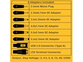 PCEnergy univerzalni napajalnik 1000mA 3V-12V