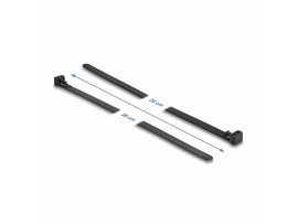 Delock vezice 200x7,5mm za večkratno uporabo črne pak/100 18757