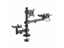 SBOX namizni nosilec za monitor printer pos črn PTM-02S