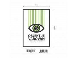 Nalepka "VIDEO" A6 (134x95) bela