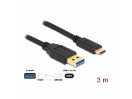 Delock kabel USB 3.2 A-C 3m črn 84006