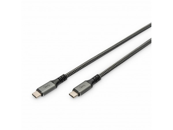 Digitus kabel USB 4.0 C-C 8K 60Hz 240W 1m črn DB-300443-010-S