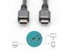 Digitus kabel USB 4.0 C-C 8K 60Hz 240W 1m črn DB-300443-010-S