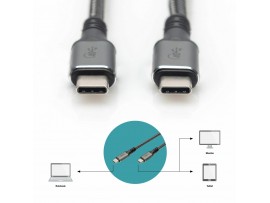 Digitus kabel USB 4.0 C-C 8K 60Hz 240W 1m črn DB-300443-010-S