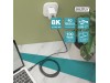 Digitus kabel USB 4.0 C-C 8K 60Hz 240W 1m črn DB-300443-010-S