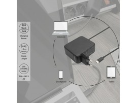 Digitus napajalnik za prenosnike 100W Tip C  DA-10072