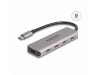 Delock hub USB 3.1 5x TipC 5/Gbps srebrn 64238