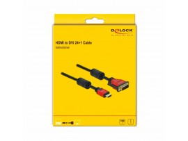 Delock kabel HDMI-DVI-D 24+1 3m 84343