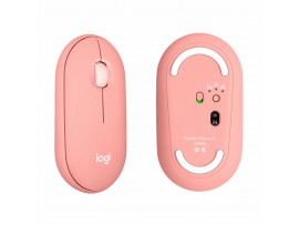 Logitech miška M350S Pebble 2 brezžična Bluetooth roza 910-007014