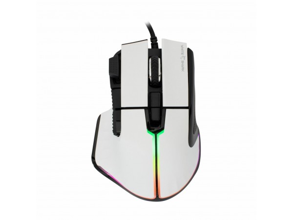 WHITE SHARK miška bela GM-9006 MARROK-W Gaming