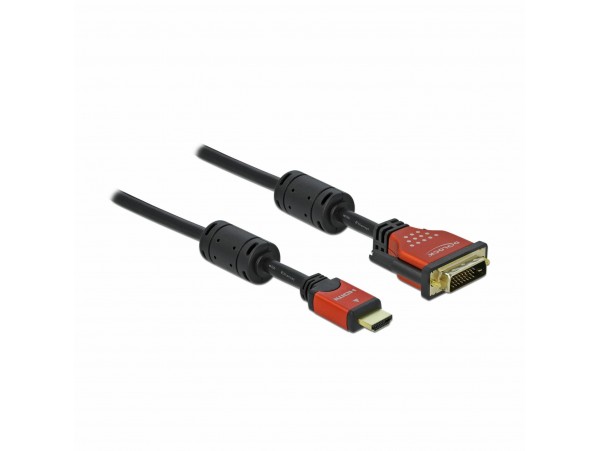 Delock kabel HDMI-DVI-D 24+1  5m 84344