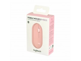 Logitech miška M350S Pebble 2 brezžična Bluetooth roza 910-007014
