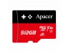 APACER microSD XC  512GB spominska kart. Class 30 Gaming AP512GMCSX10U7-RAGC
