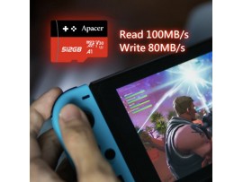 APACER microSD XC  512GB spominska kart. Class 30 Gaming AP512GMCSX10U7-RAGC