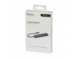 Fantec hub USB TipC 4xTipA črn UMP-4U31-C 2569