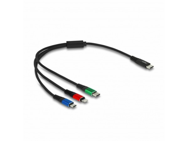 Delock kabel USB TipC 3v1 Lightning/TipC /Mikro 30cm 86820