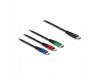 Delock kabel USB TipC 3v1 Lightning/TipC /Mikro 30cm 86820