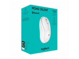 Logitech miška M240 Silent Plus Bluetooth bela 910-007120
