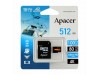 APACER microSD XC  512GB spominska kartica U3 R100 V30 A2 AP512GMCSX10U8-R