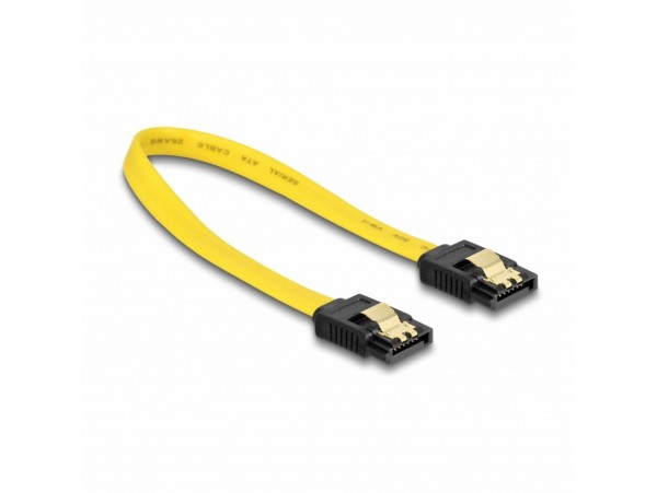 Delock kabel SATA 6Gb/s 0,2m rumen 82808