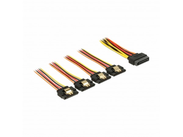 Delock adapter SATA M + 4x SATA Ž 60156