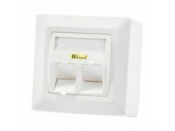KELine nadometna vtičnica 2x RJ45 601140-AP