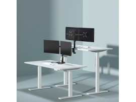 SBOX namizni nosilec za 2x monitor LCD-352/2-3 črn