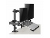 SBOX namizni nosilec za monitor s polico za prenosnik LCD-LM01-2 črn