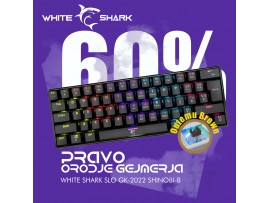 WHITE SHARK tipkovnica USB črna/rjava mehanska stikala SLO GK-004132 SHINOBI-2