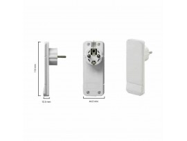 Bachmann FLAT PLUG  ploščat vtikač 220V bel 933.002