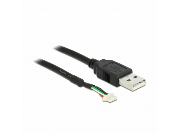 Delock kabel USB 2.0 TipA - 5pin 1,5m bakren/transparent 95986