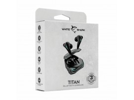 WHITE SHARK slušalke TITAN gaming črne bluetooth z mikrofonom GEB-TWS96