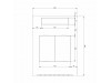 Triton kabinet 27U 1300 600x800 siv N8 sestavljen