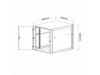 Triton kabinet 27U 1300 600x800 siv N8 sestavljen