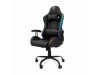 WHITE SHARK gaming stol INDIANAPOLIS-RGB črn