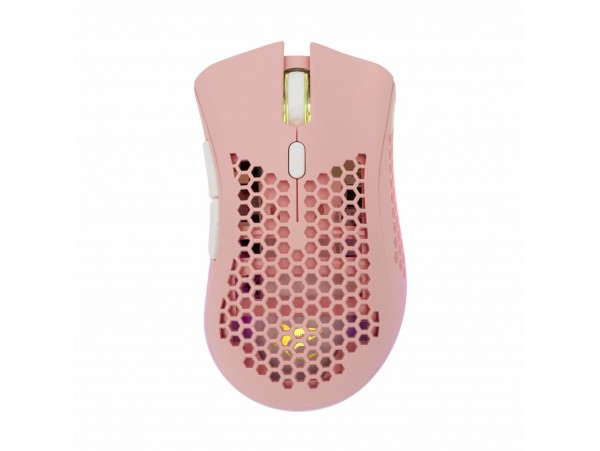 WHITE SHARK miška brezžična roza RGB WGM-5012 LIONEL Gaming