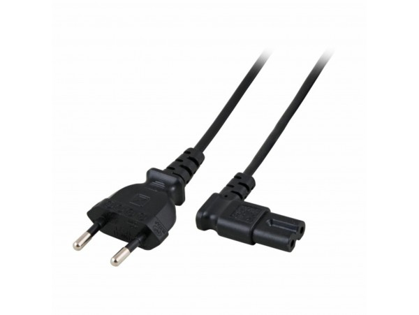 EFB napajalni kabel 220V 3m C7 BIPOLAR kotni